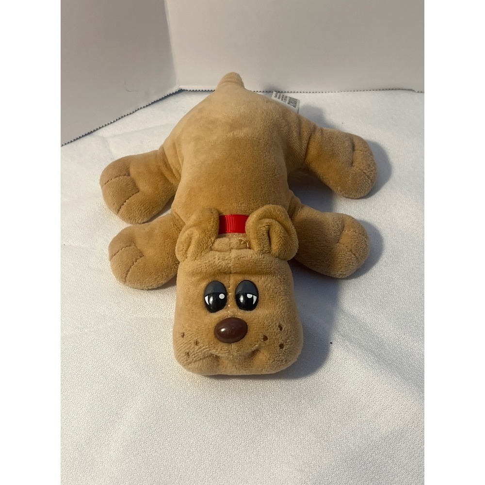 Pound Puppies Plush Dog Brown Red Collar Small Stuffed‎ Animal Toy 2021